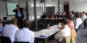 Georg von Krogh explaining the private-collective innovation model